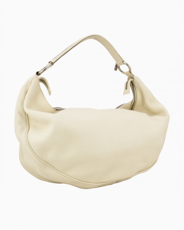 Bolsa Gianni Versace original vintage em couro off-white feminina